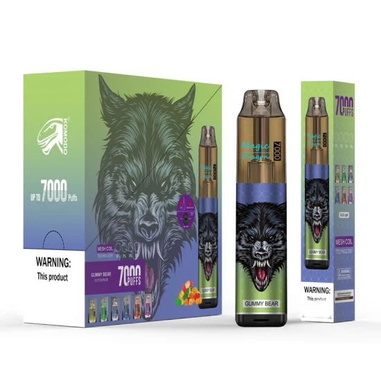 Magic Dragon 7000 Puffs Einweg-Vape-Stift, 850 mAh, Typ C, wiederaufladbar, E-Zigarette, 16 ml, vorgefüllte Kapsel